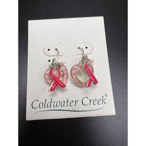 Coldwater Creek Breast Cancer Awareness Earrings